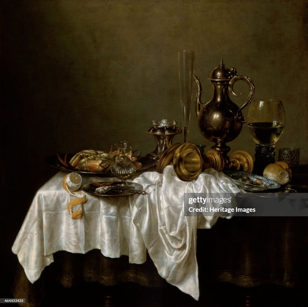 'Breakfast with a Lobster', Dutch painting of 17th century. Artist: Willem Claesz Heda