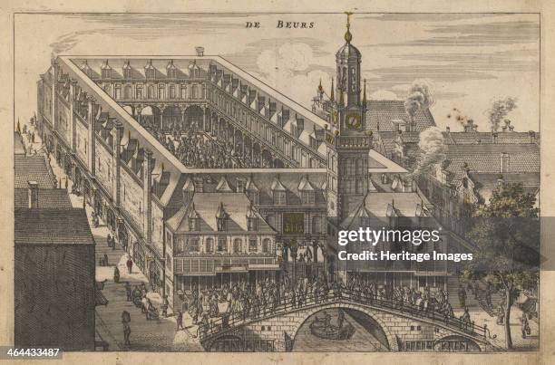 The Amsterdam Stock Exchange, Early 17th cen.. From a private collection.