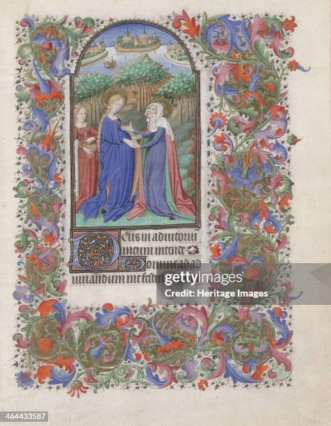 The Visitation , 1440-1460. Found in the collection of the The Morgan Library & Museum, New York.