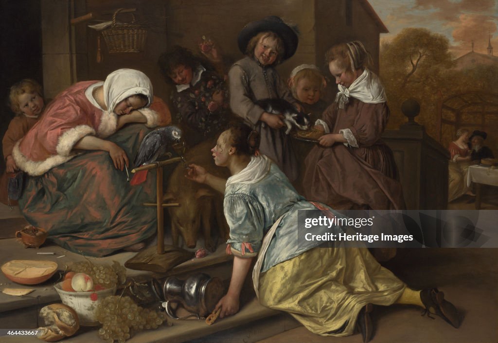 The Effects of Intemperance, ca 1665. Artist: Steen, Jan Havicksz (1626-1679)