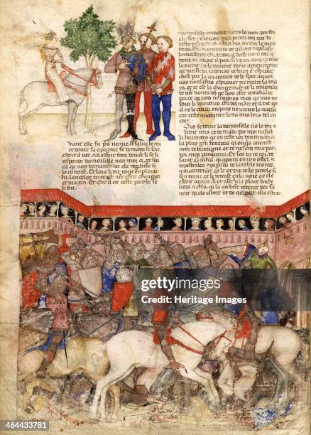The Knights of the Round , ca 1220. Found in the collection of the Bibliothèque Nationale de France.