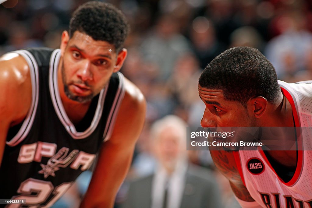 San Antonio Spurs v Portland Trail Blazers