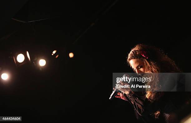 Alexa Ray Joel performs at Cafe Carlyle on February 25, 2015 in New York City.