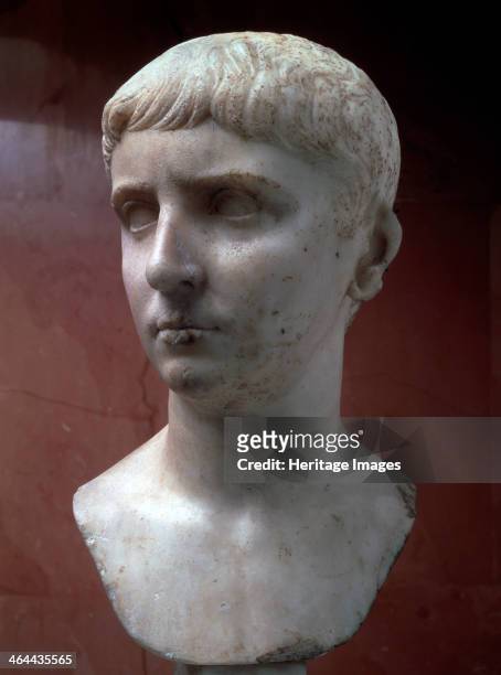 Marble portrait bust of Gaius Julius Caesar, 1st half of 1st century. Julius Caesar was one of Rome's most capable generals, as demonstrated by his...