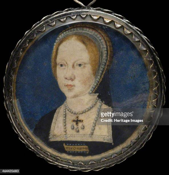 Portrait of Mary I of England, ca 1521-1525. From a private collection.