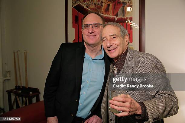 FilmRise CEO Danny Fisher and Martin Feinberg attend FilmRise Celebrates new office in Industry City, Brooklyn at FilmRise on February 25, 2015 in...