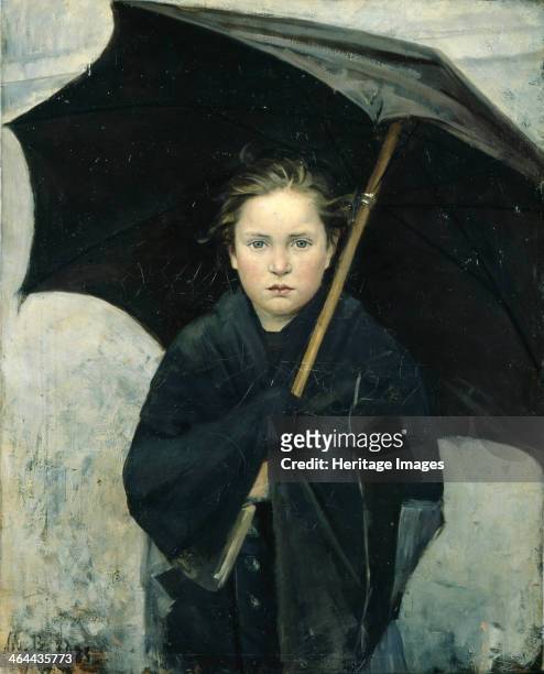 The Umbrella, 1883. Found in the collection of the State Russian Museum, St. Petersburg.