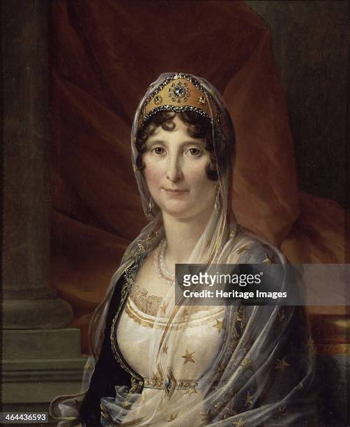 Portrait of Maria Letizia Ramolino Bonaparte , mother of Napoleon Bonaparte, ca 1804. Found in the collection of the Musée Fesch, Ajaccio.