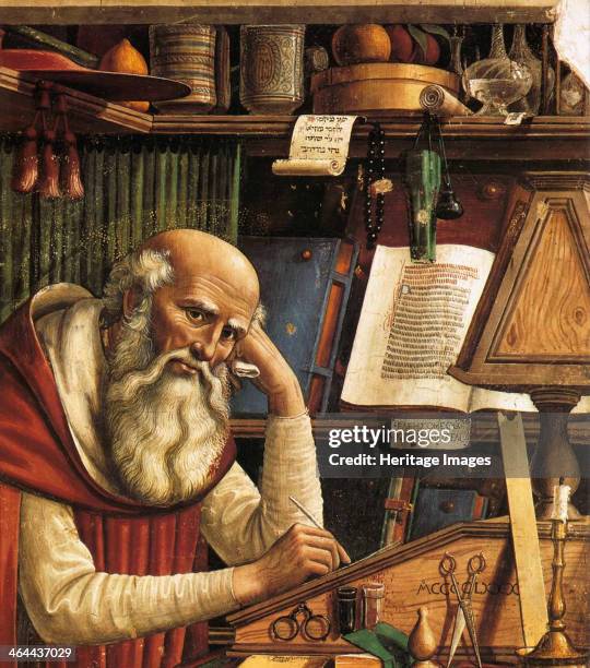 Saint Jerome in his Study , 1480. Found in the collection of the Chiesa di Ognissanti, Florence.