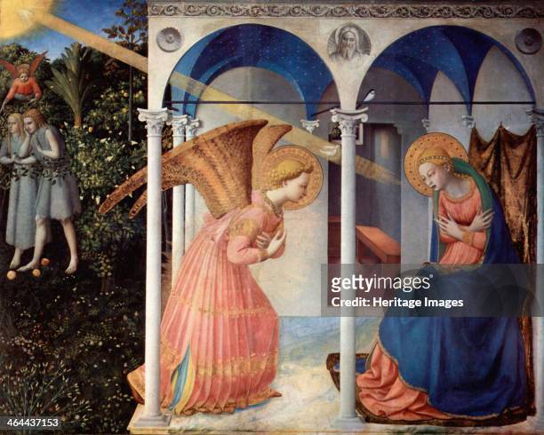 The Annunciation', 1430-1432. Angelico, Fra Giovanni, da Fiesole . Found in the collection of the Museo del Prado, Madrid.