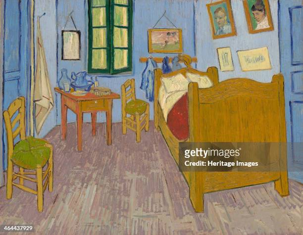 Bedroom in Arles, 1889-1890. Found in the collection of the Musée d'Orsay, Paris.