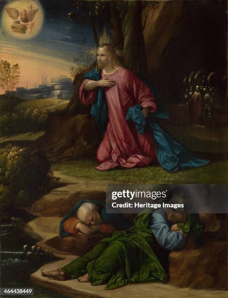 The Agony in the Garden, Between 1520 and 1539. Found in the collection of the National Gallery, London.