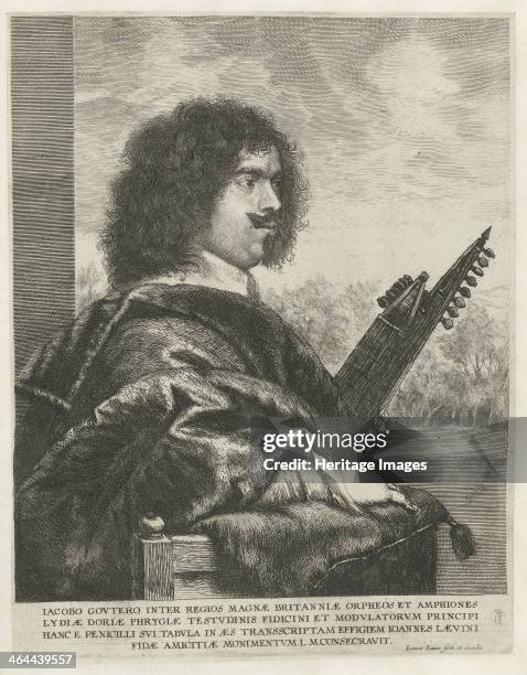 Portrait of the composer and lutenist Jacques Gaultier, 1631-1635. Found in the collection of the Rijksmuseum, Amsterdam.