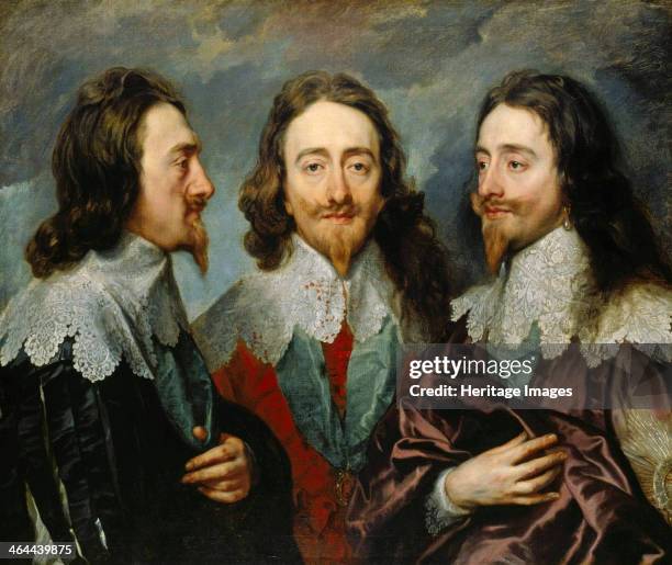 Charles I, King of England , from Three Angles , 1636. Dyck, Sir Anthonis, van . Found in the collection of the The Royal Collection, London.
