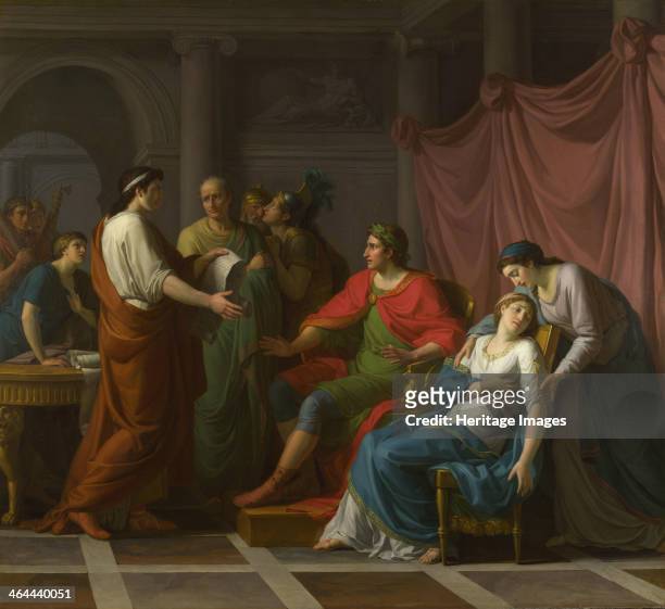 Virgil reading the Aeneid to Augustus and Octavia, 1787. Found in the collection of the National Gallery, London.