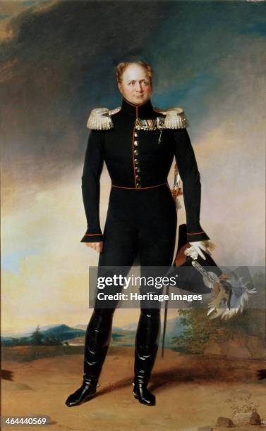 'Portrait of Emperor Alexander I', 1825. Alexander ascended to the throne after the murder of his father, Paul I. He was initially a liberal and a...