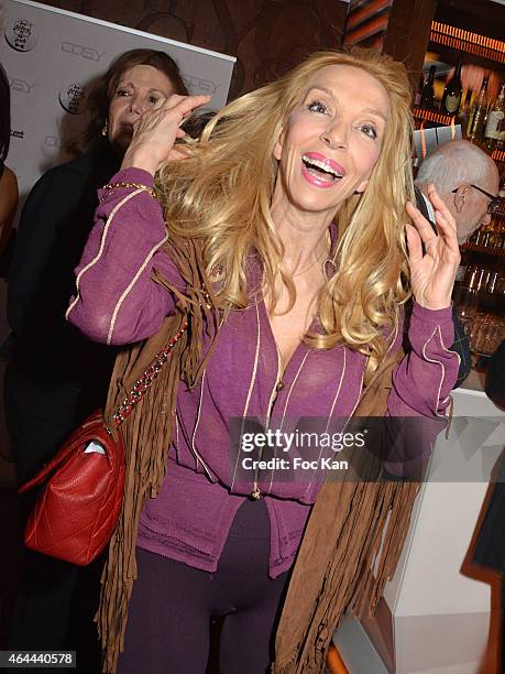 Sylvie Elias attends the Massimo Gargia Private photo exhibition dinner party at Le Cosy on February 25, 2015 in Paris, France.