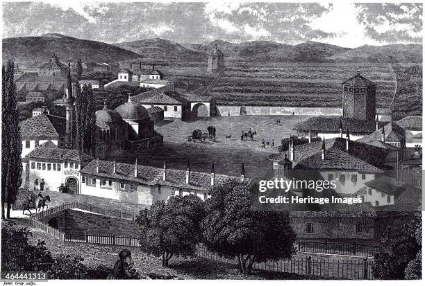 View of Bakhchisaray, ca 1845. From a private collection.