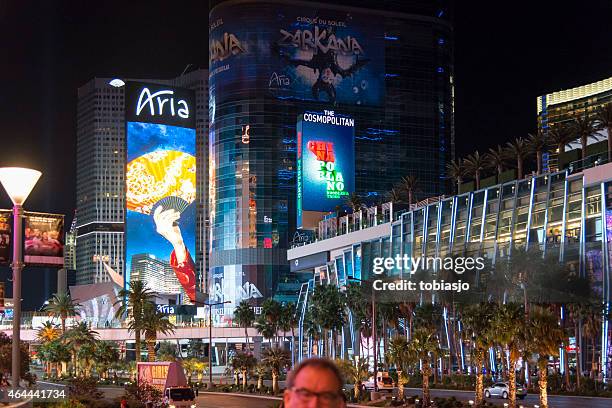 aria casino las vegas strip - citycenter stock pictures, royalty-free photos & images