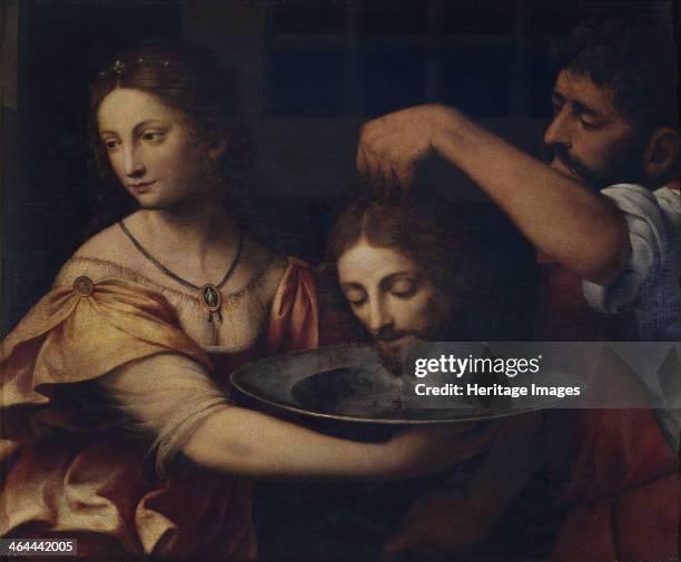 Salome receives the Head of John the Baptist. Found in the collection of the Museo del Prado, Madrid.