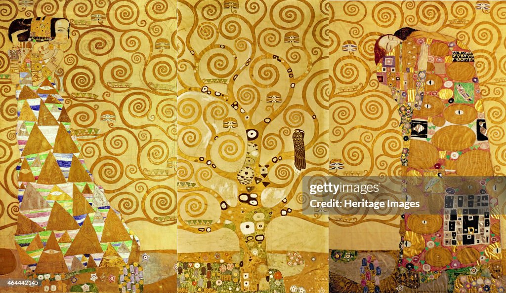 The Stoclet Frieze, Detail: The Expectation, Tree of Life, 1905-1909. Artist: Klimt, Gustav (1862-1918)