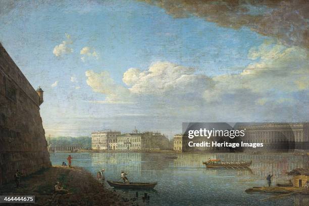 Palace Embankment as Seen from the Peter and Paul Fortress, 1794. Found in the collection of the State Tretyakov Gallery, Moscow.