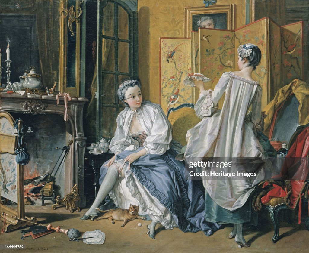 La toilette, 1742. Artist: Boucher, François (1703-1770)