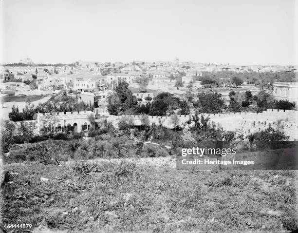 View of the City of Jerusalem from the Golgotha.