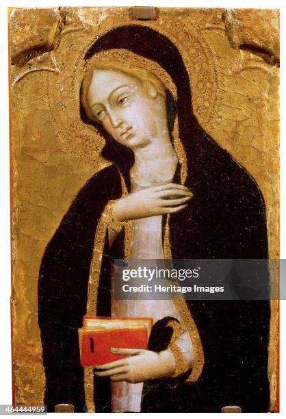 'Virgin Annunciate', c1410. Found in the collection of the State A Pushkin Museum of Fine Arts, Moscow.