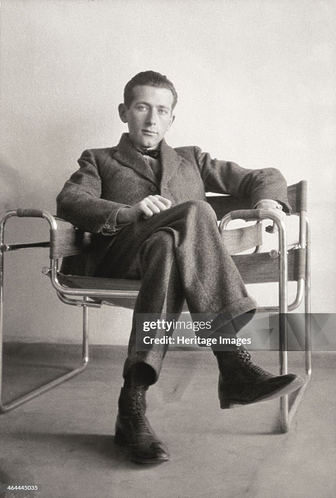 Marcel Breuer in the Wassily chair. Artist: Anonymous