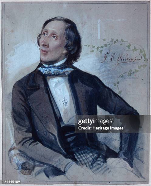 Hans Christian Andersen, 1845. Found in the collection of the Hans Christian Andersen Museum, Odense.