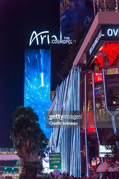 aria casino las vegas strip - aria resort and casino stock-fotos und bilder