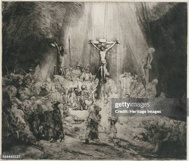 The Three Crosses, c. 1653. Found in the collection of the Museum Boijmans Van Beuningen, Rotterdam.