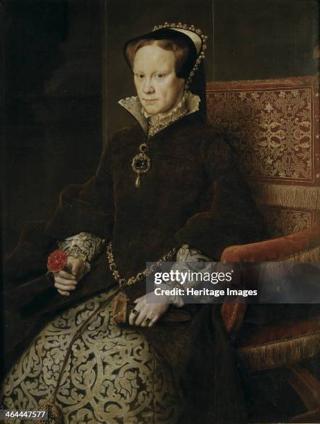 Portrait of Mary I of England, 1554. Found in the collection of the Museo del Prado, Madrid.