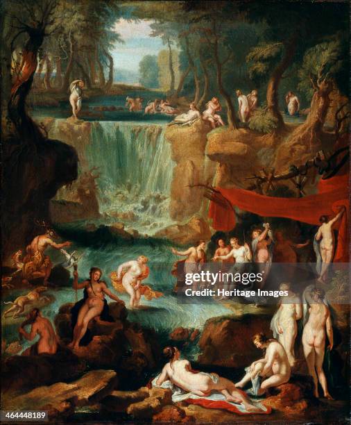 Diana and Actaeon', 1743. Prenner, Georg Kaspar, von . Found in the collection of the State A. Pushkin Museum of Fine Arts, Moscow.