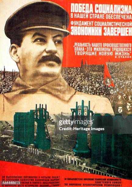 'The victory of socialism in the USSR is guaranteed', poster, 1932. Found in the collection of the Russian State Library, Moscow.