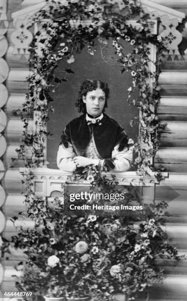 Grand Duchess Maria Feodorovna of Russia, c1866-1870. Princess Dagmar of Denmark married the future Tsar Alexander III on 9th November 1866, after...