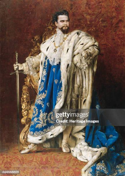 Ludwig II as the Grand Master of the Order of the Knights of St George, 1887. Found in the collection of the King Ludwig II Museum Herrenchiemsee.