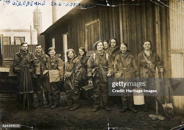 Chemical defence unit , USSR, 1930s. Found in the collection of the State Museum of History, Moscow.