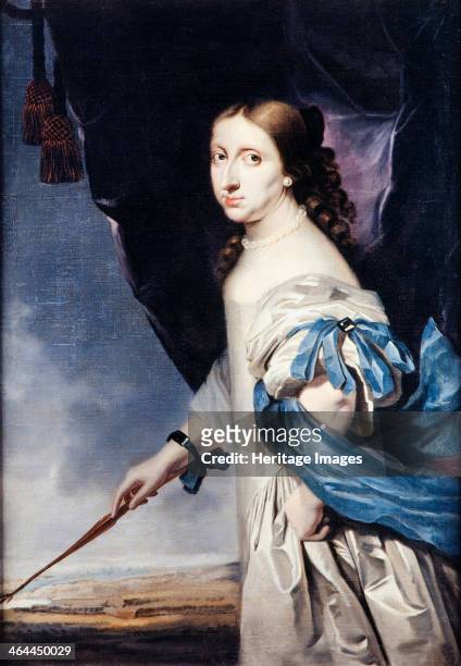 Portrait of Queen Christina of Sweden , 1661. Found in the collection of the Skokloster Castle.