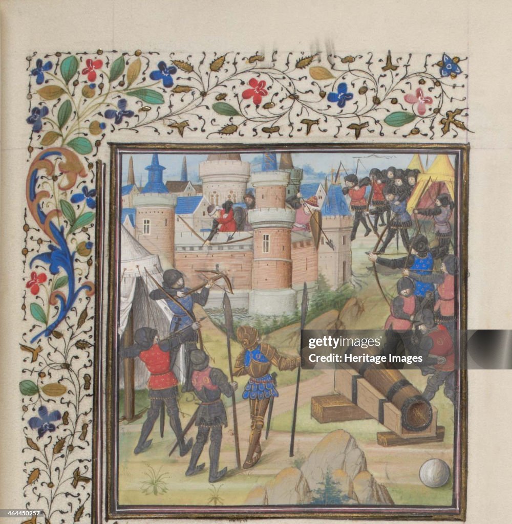 The Siege of Antioch. Miniature from the Historia by William of Tyre, 1460s. Artist: Anonymous