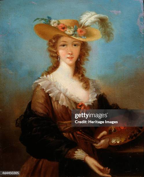 'Self-portrait', 1782. Found in the collection of the State A Pushkin Museum of Fine Arts, Moscow.