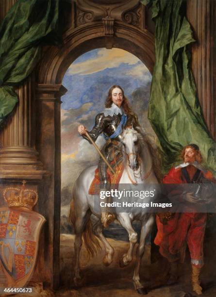 Equestrian portrait of Charles I, King of England with M. De St Antoine, 1633. Found in the collection of the Royal Collection, London.