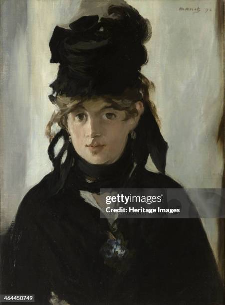 Berthe Morisot With a Bouquet of Violets, c. 1880. Found in the collection of the Musée d'Orsay, Paris.