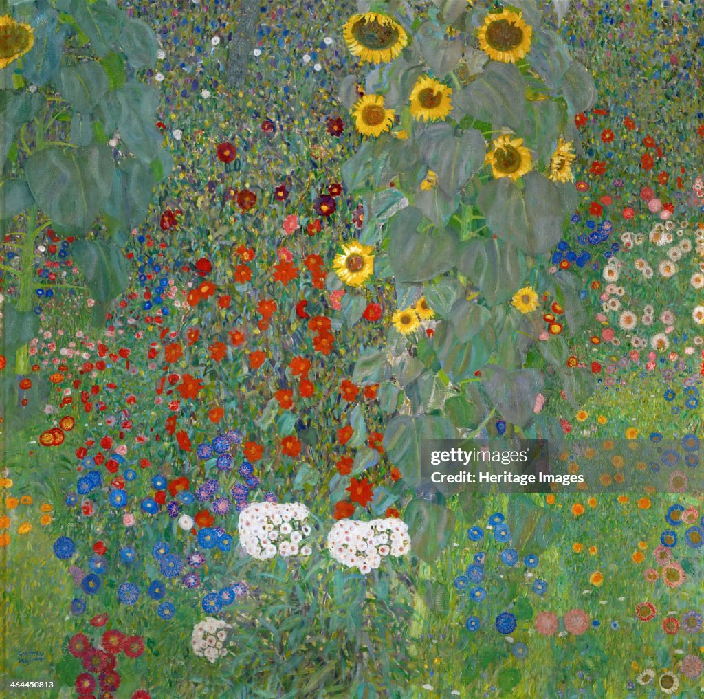 Farm Garden with Sunflowers, 1905-1906. Artist: Klimt, Gustav (1862-1918)