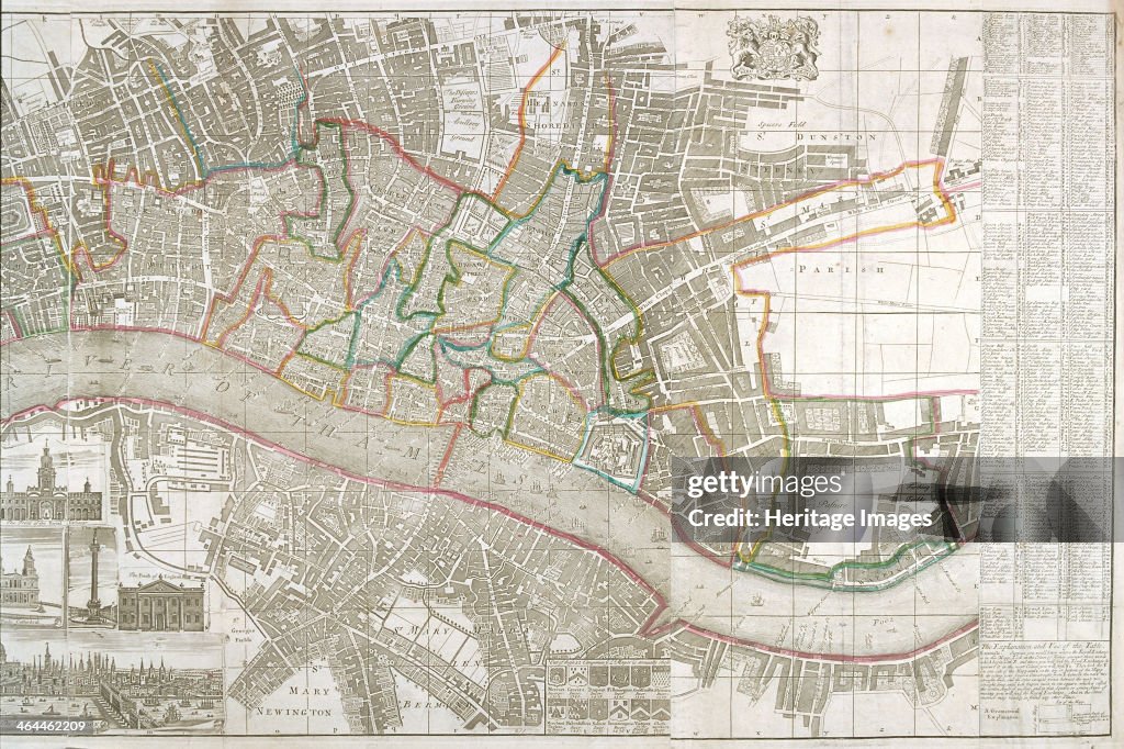 Whitminster Map Map of Westminster, the City of London, Southwark and surrounding ...