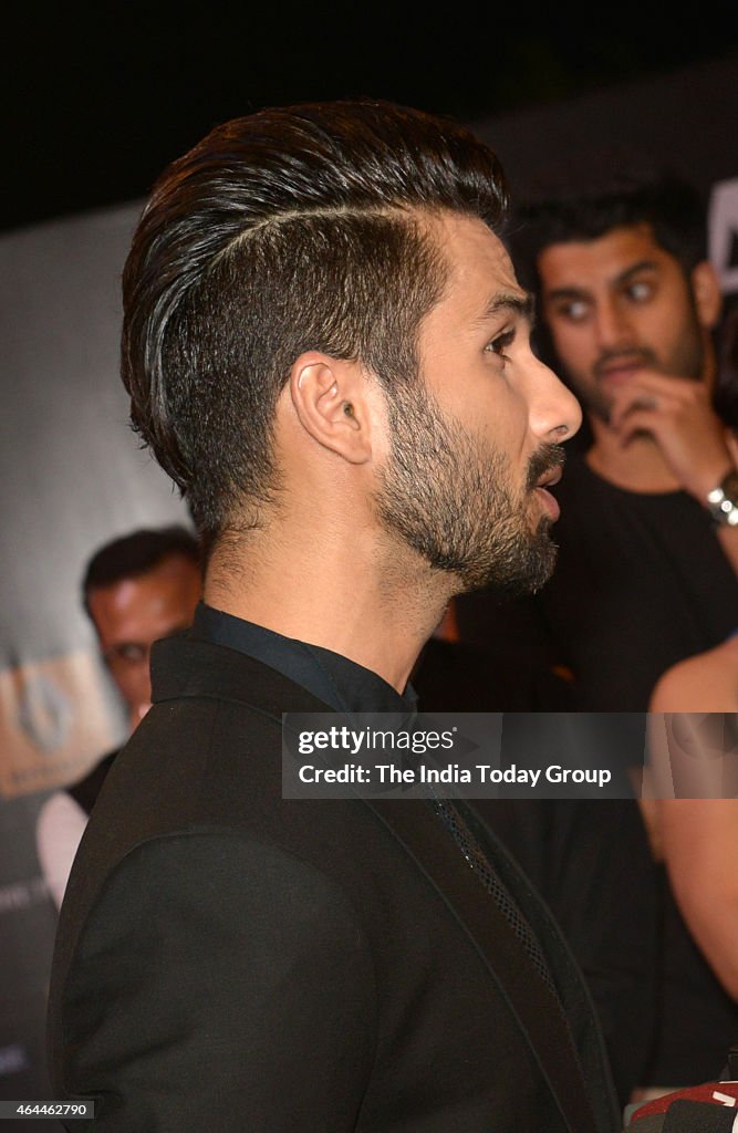 Shahid Kapoor flaunts his new hair style. News Photo - Getty Images