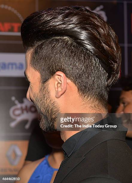 Shahid Kapoor flaunts his new hair style. News Photo - Getty Images
