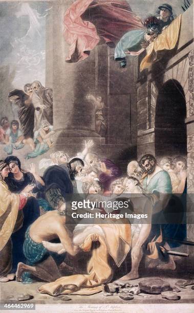 'The stoning of St Stephen', 1801; from the original picture in St Stephen Walbrook, London.