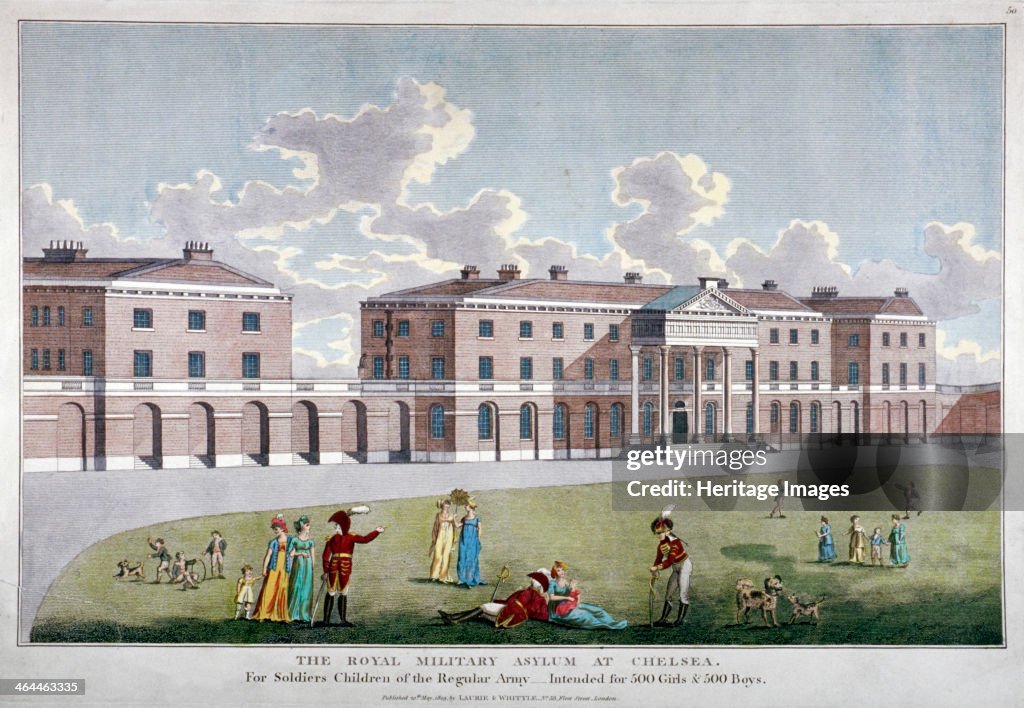 Royal Military Asylum, Chelsea, London, 1805. Artist: Anon